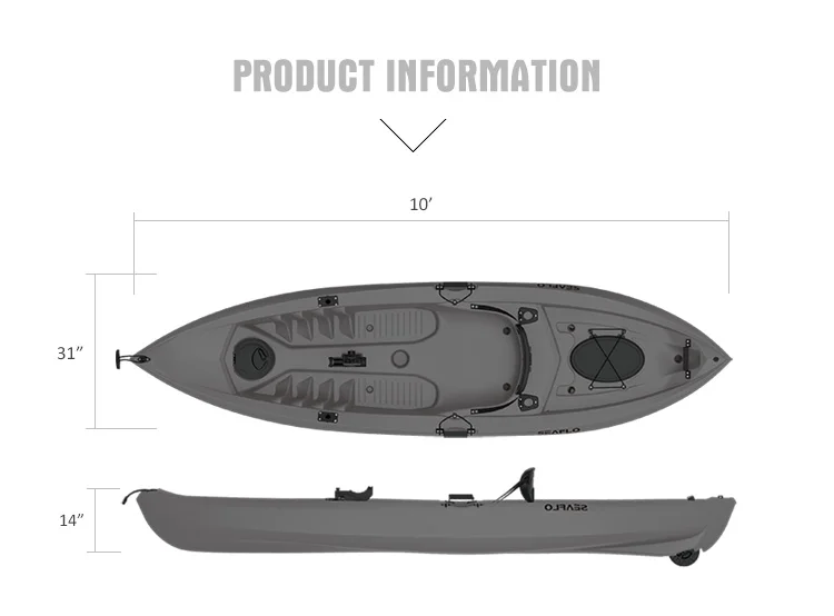 HDPE Plastic Boat Fishing Kaya - Fishing Equipment Us avaliação e preço