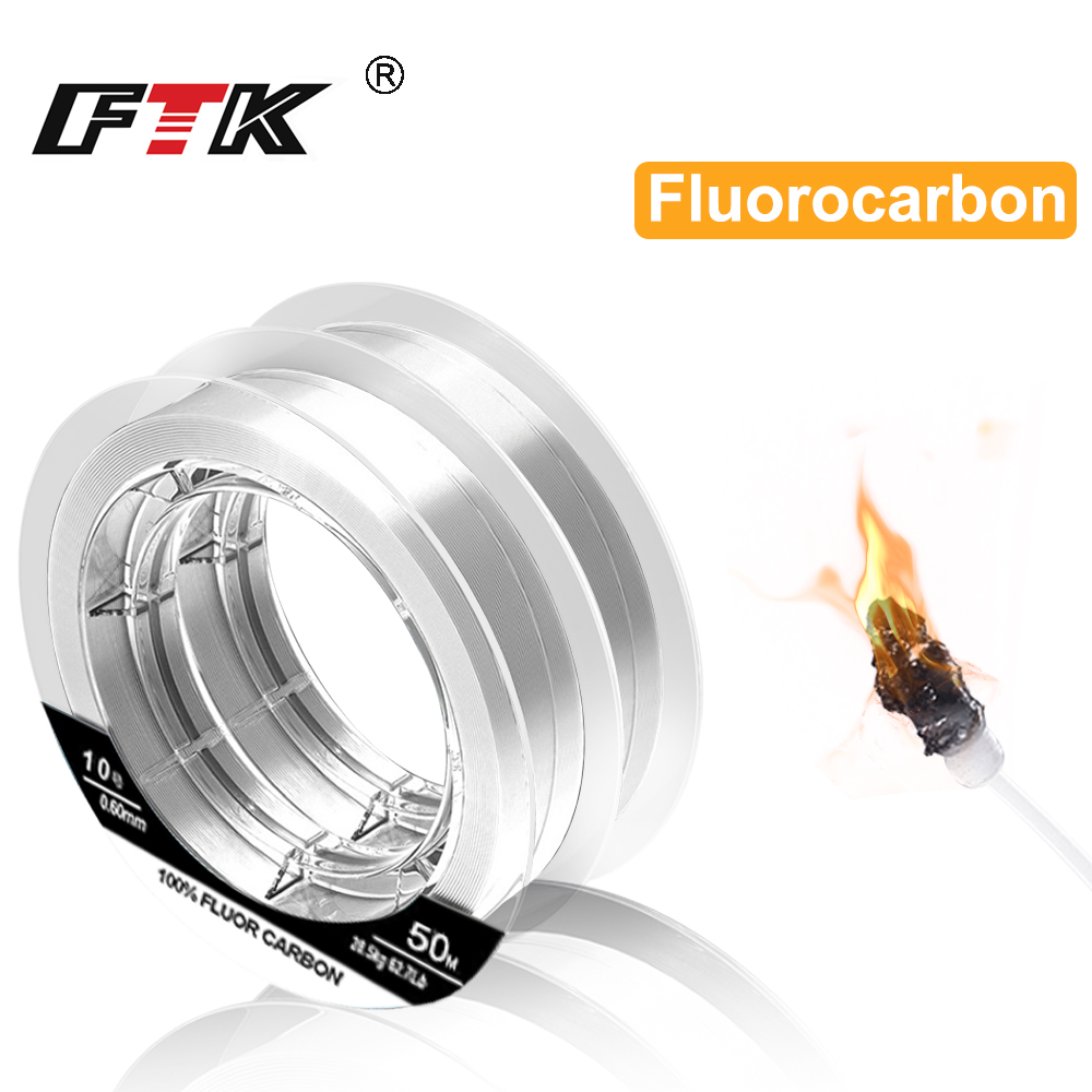100% linha de pesca de fibra d - Fluorocarbon Line avaliação e preço