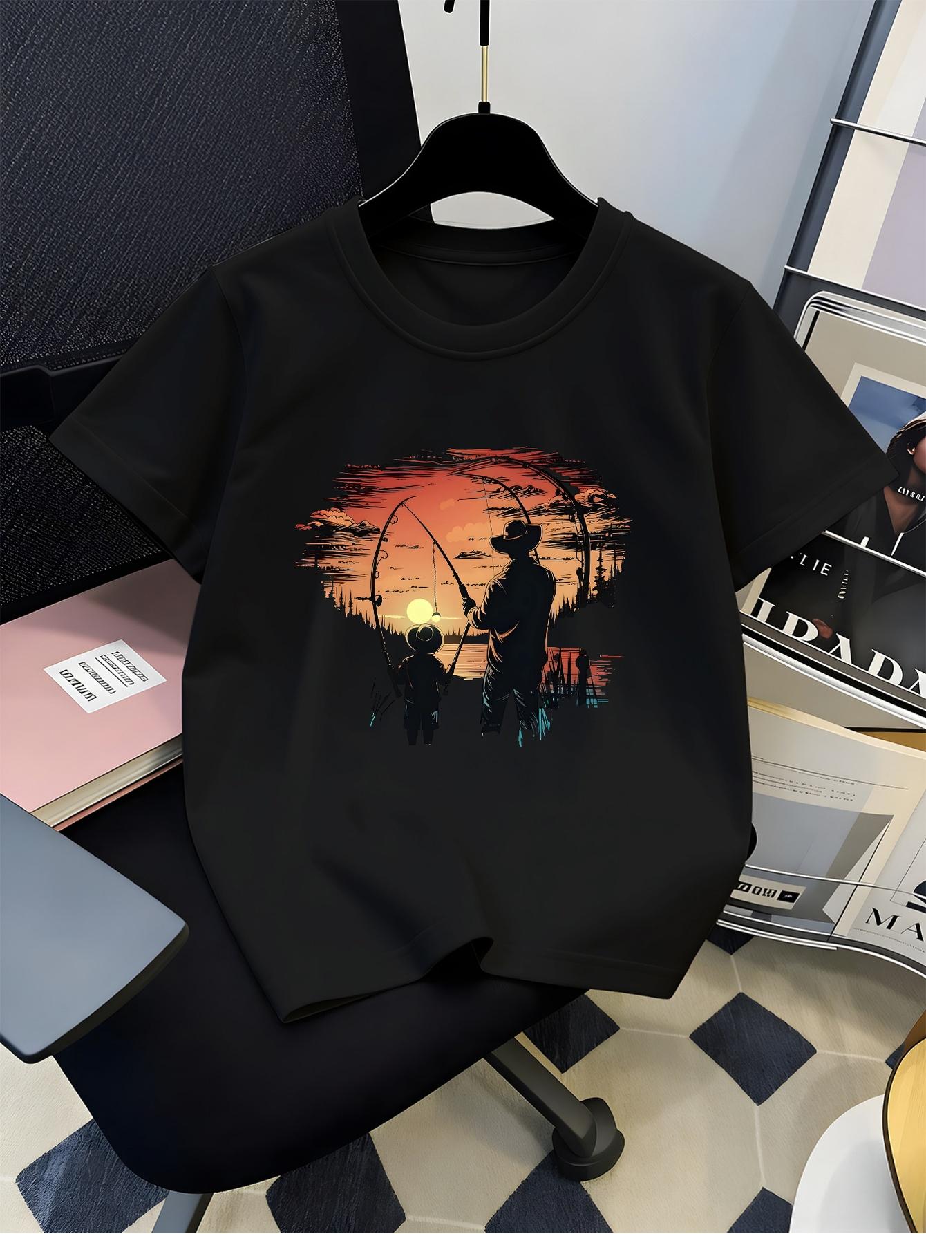Camiseta Gráfica de Silhueta d - Fishing Equipment Kids avaliação e preço